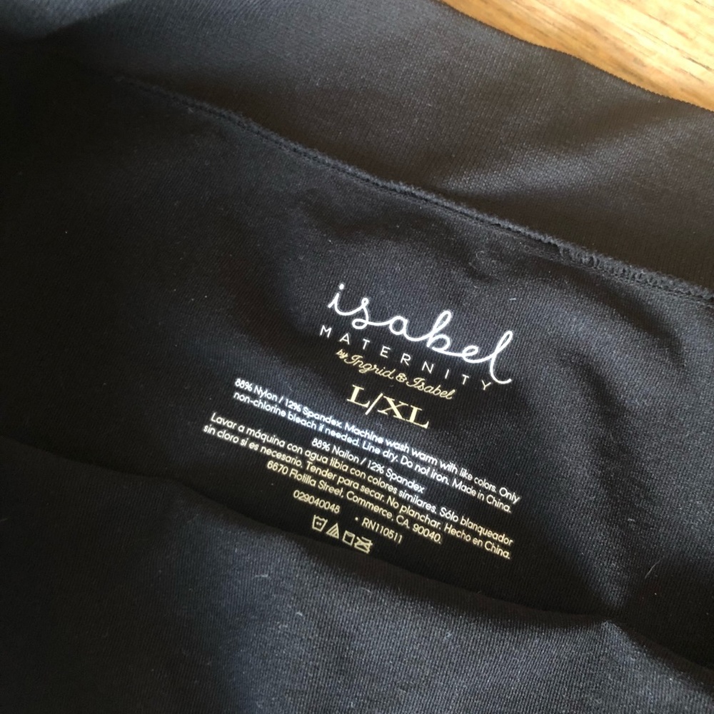 Black Seamless Maternity Leggings